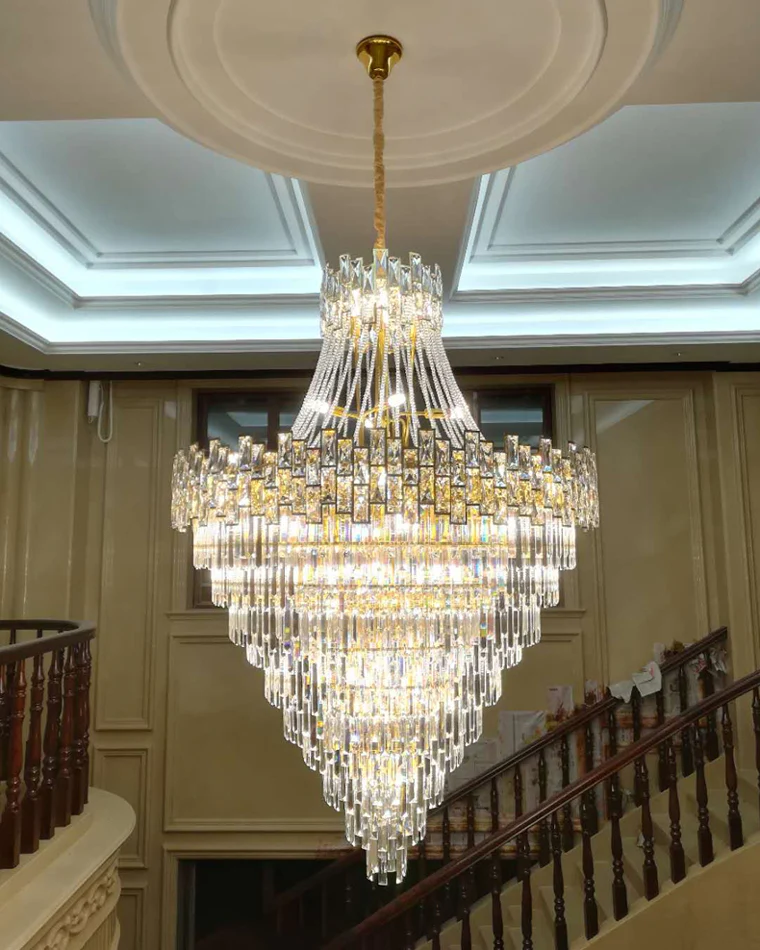 WOMO Massive Tiered Crystal Chandelier-WM2380 - Image 2