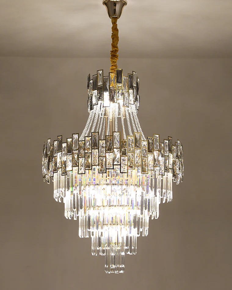 WOMO Massive Tiered Crystal Chandelier-WM2380 - Image 20