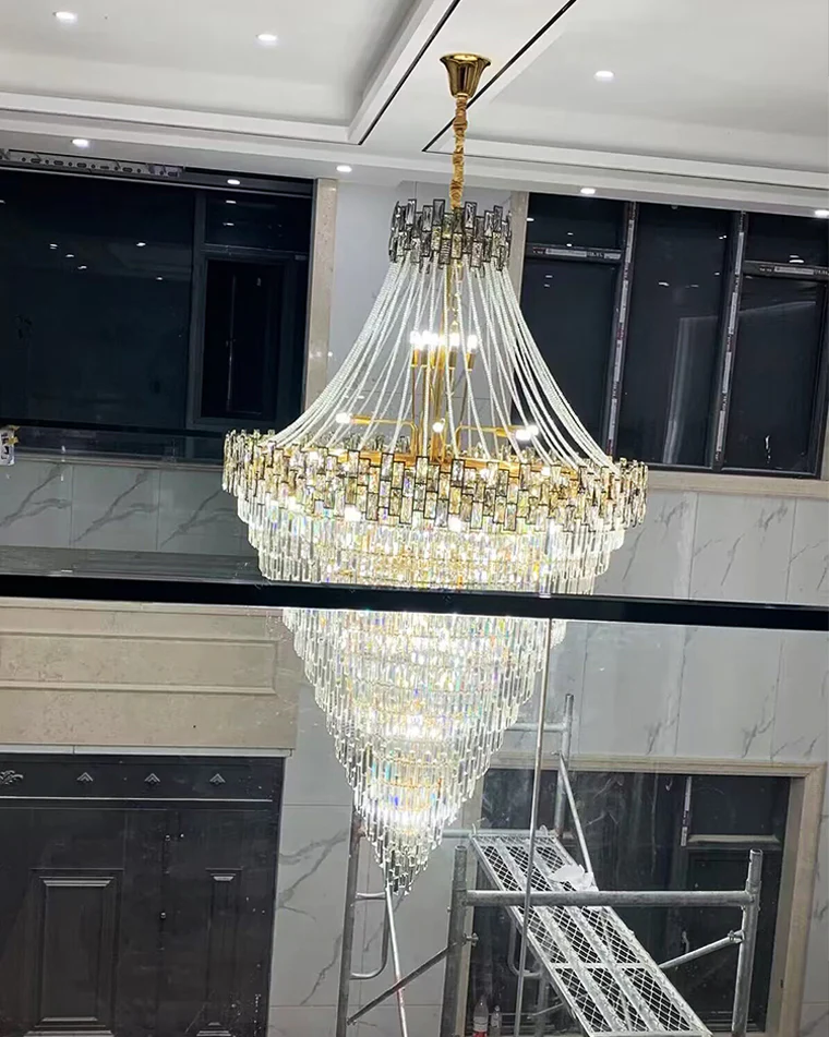 WOMO Massive Tiered Crystal Chandelier-WM2380 - Image 22