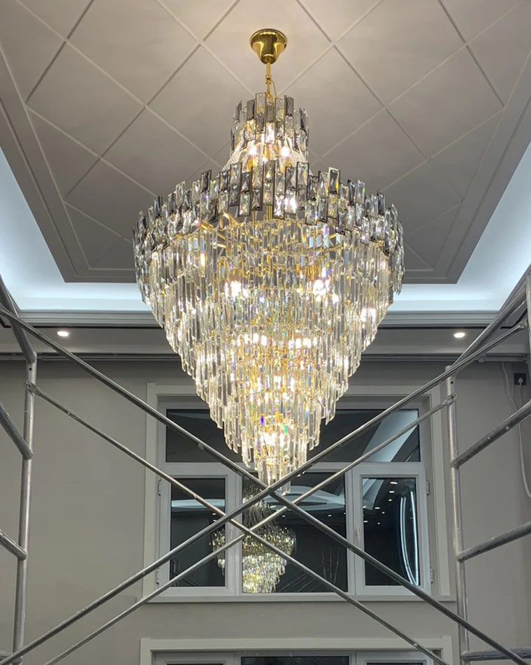 WOMO Massive Tiered Crystal Chandelier-WM2380 - Image 23