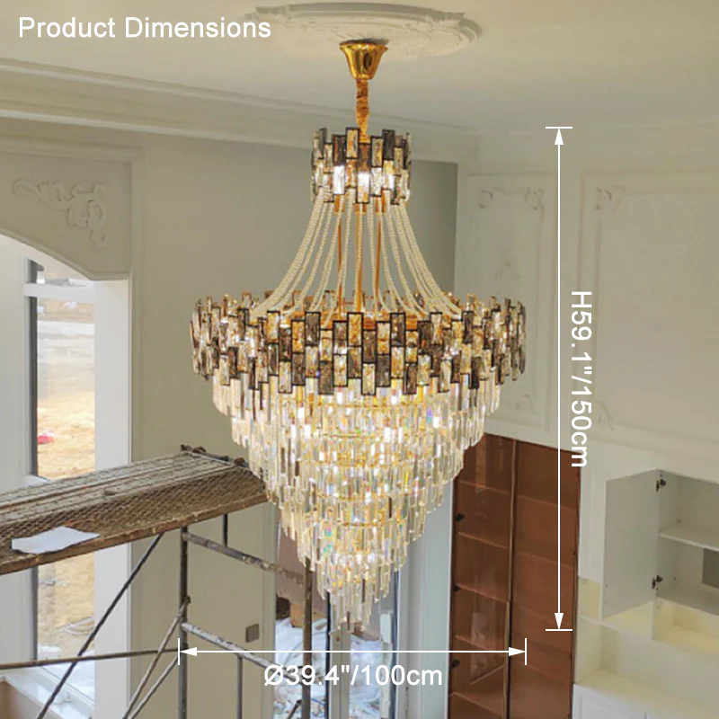 WOMO Massive Tiered Crystal Chandelier-WM2380 - Image 30