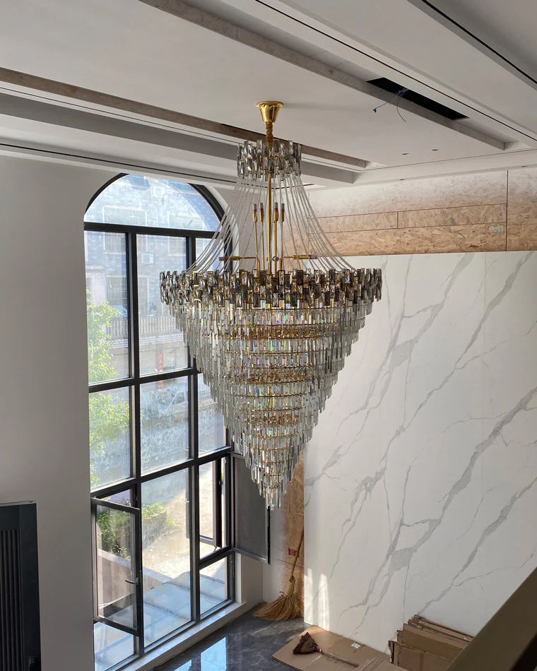 WOMO Massive Tiered Crystal Chandelier-WM2380 - Image 4