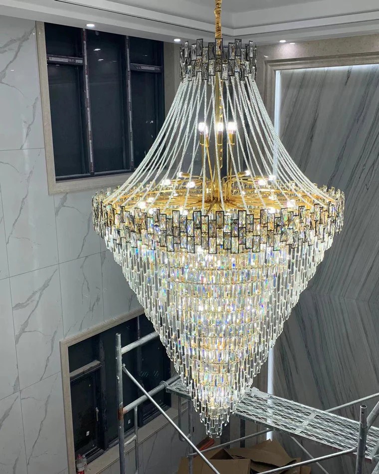 WOMO Massive Tiered Crystal Chandelier-WM2380 - Image 6