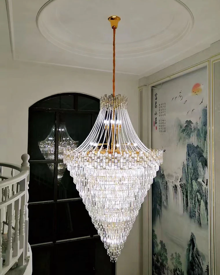 WOMO Massive Tiered Crystal Chandelier-WM2380 - Image 9