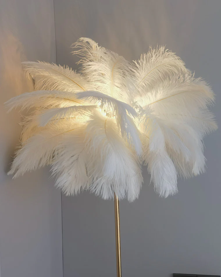 WOMO Feather Palm Tree Floor Lamp with Tray-WM7052 - Image 47