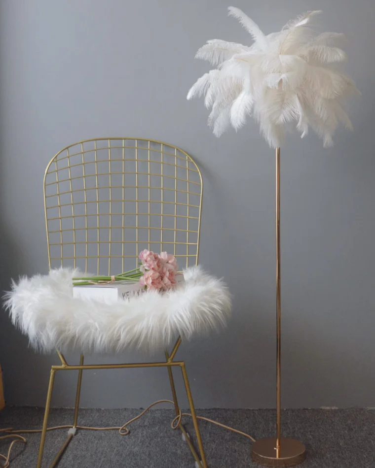 WOMO Feather Palm Tree Floor Lamp with Tray-WM7052 - Image 52