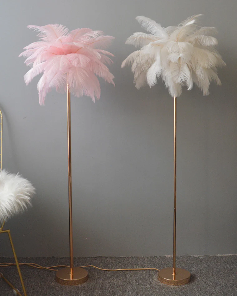 WOMO Feather Palm Tree Floor Lamp with Tray-WM7052 - Image 57