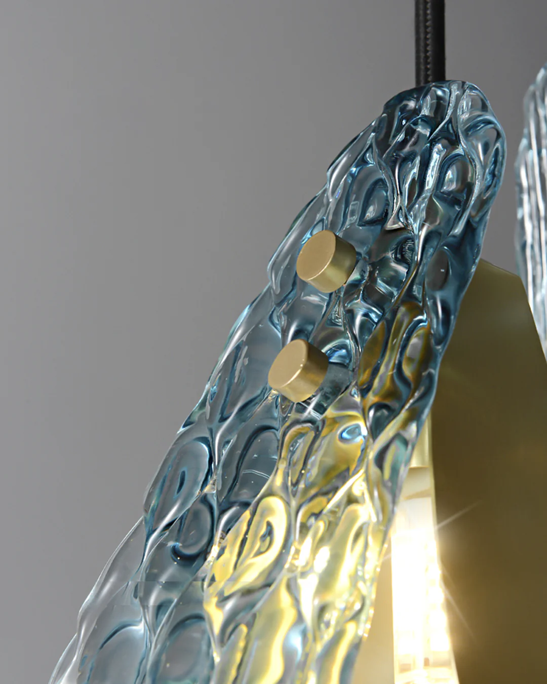 WOMO Peacock Blue Art Glass Pendant Light-WM2213a - Image 15