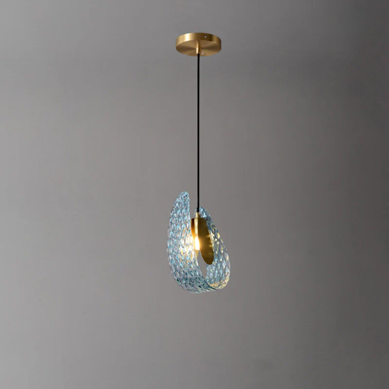 WOMO Peacock Blue Art Glass Chandelier-WM2213 - Image 25