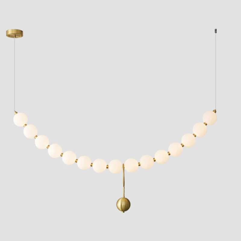 WOMO Pearl Brass Globe Dining Room Chandelier-WM2102b - Image 14