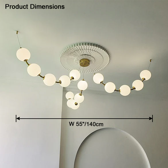 WOMO Spider Pearl Globe Chandelier-WM2650 - Image 10
