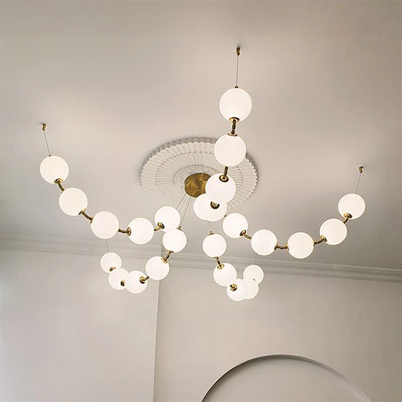 WOMO Spider Pearl Globe Chandelier-WM2650 - Image 11