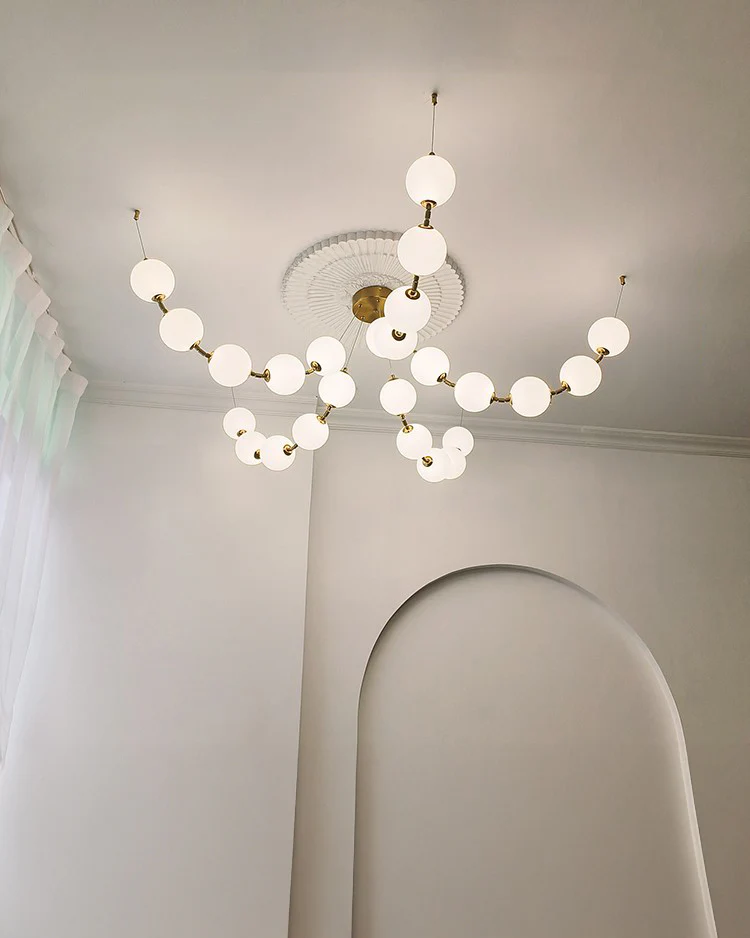 WOMO Spider Pearl Globe Chandelier-WM2650 - Image 2