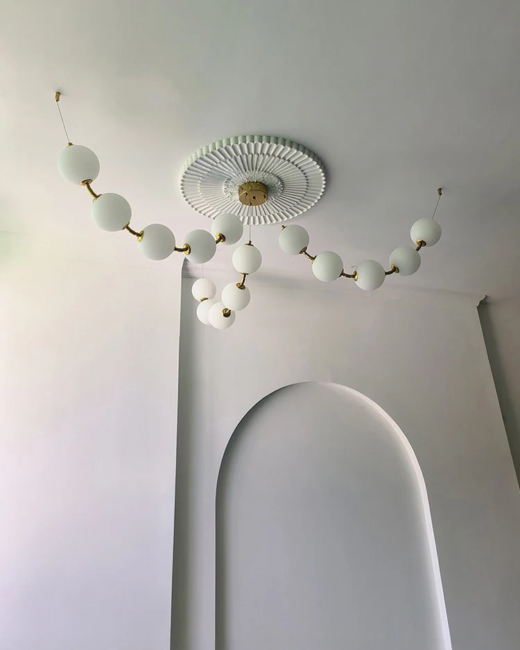 WOMO Spider Pearl Globe Chandelier-WM2650 - Image 3