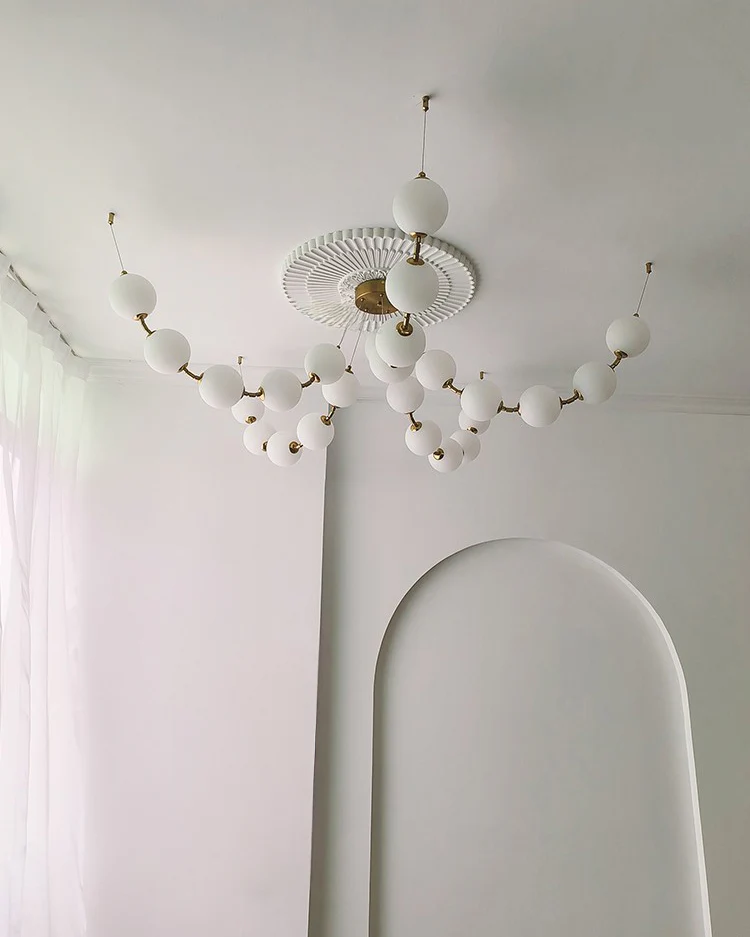 WOMO Spider Pearl Globe Chandelier-WM2650 - Image 4