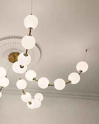 WOMO Spider Pearl Globe Chandelier-WM2650 - Image 6