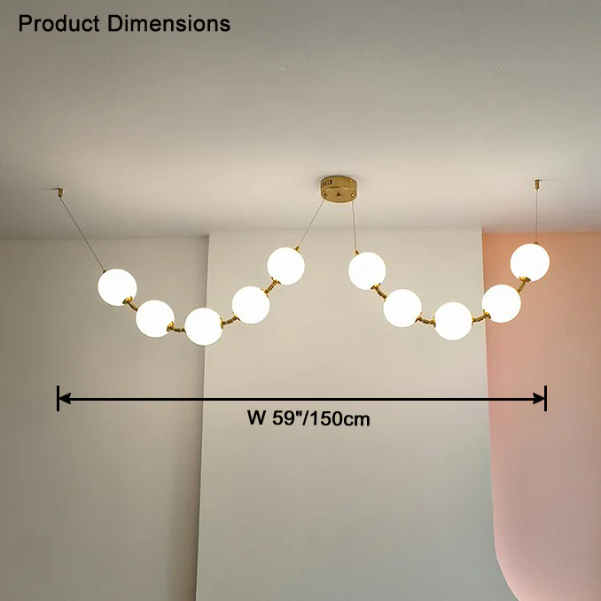 WOMO Spider Pearl Globe Chandelier-WM2650 - Image 8