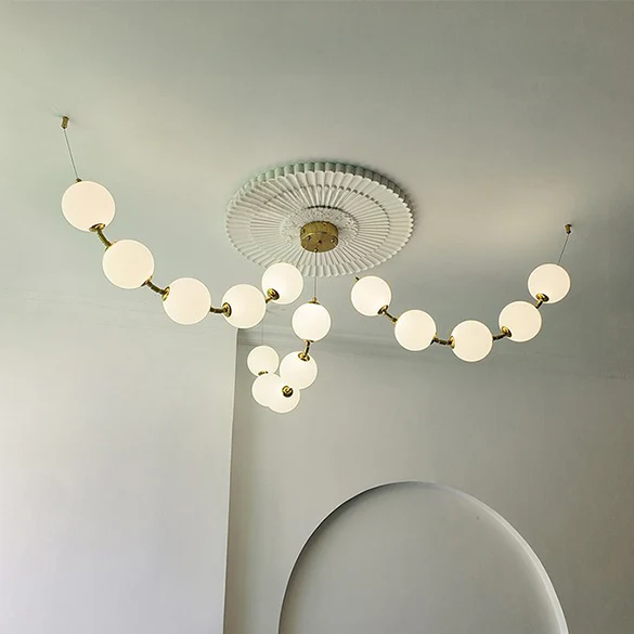 WOMO Spider Pearl Globe Chandelier-WM2650 - Image 9
