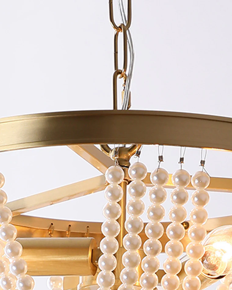 WOMO Pearl Beaded Chandelier-WM2407 - Image 11