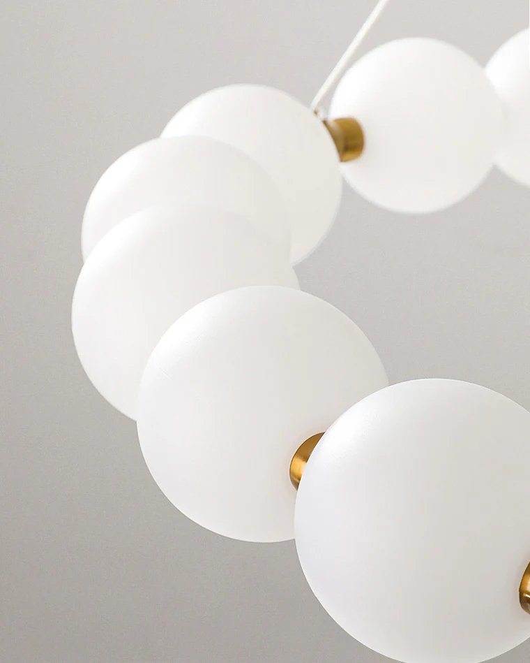 WOMO Pearl Necklace Round Chandelier-WM2344 - Image 10