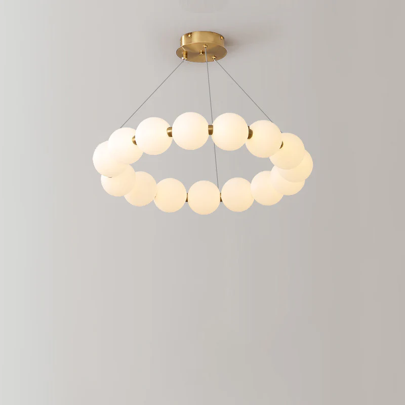 WOMO Pearl Necklace Round Chandelier-WM2344 - Image 11