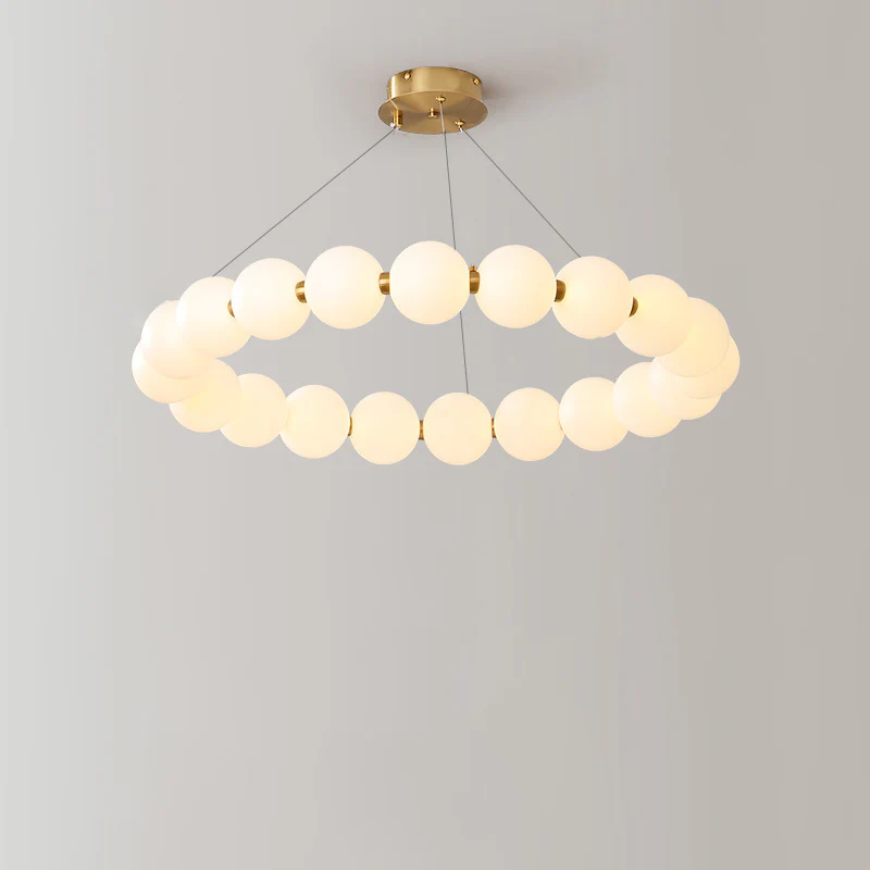 WOMO Pearl Necklace Round Chandelier-WM2344 - Image 12