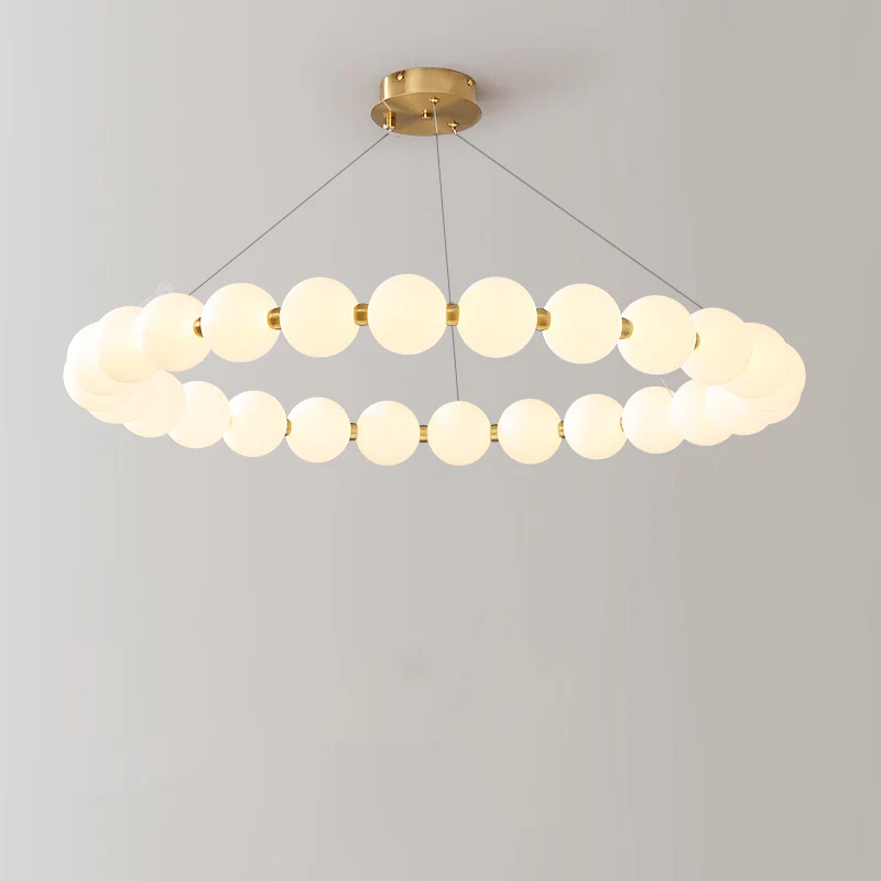 WOMO Pearl Necklace Round Chandelier-WM2344 - Image 14