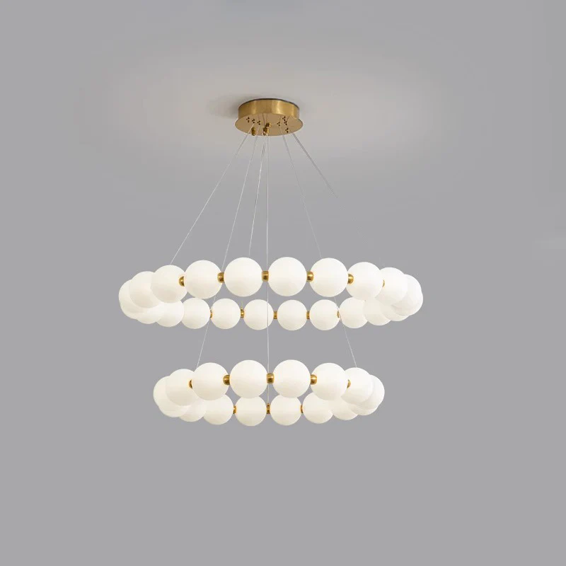 WOMO Pearl Necklace Round Chandelier-WM2344 - Image 16