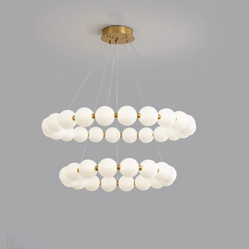 WOMO Pearl Necklace Round Chandelier-WM2344 - Image 20