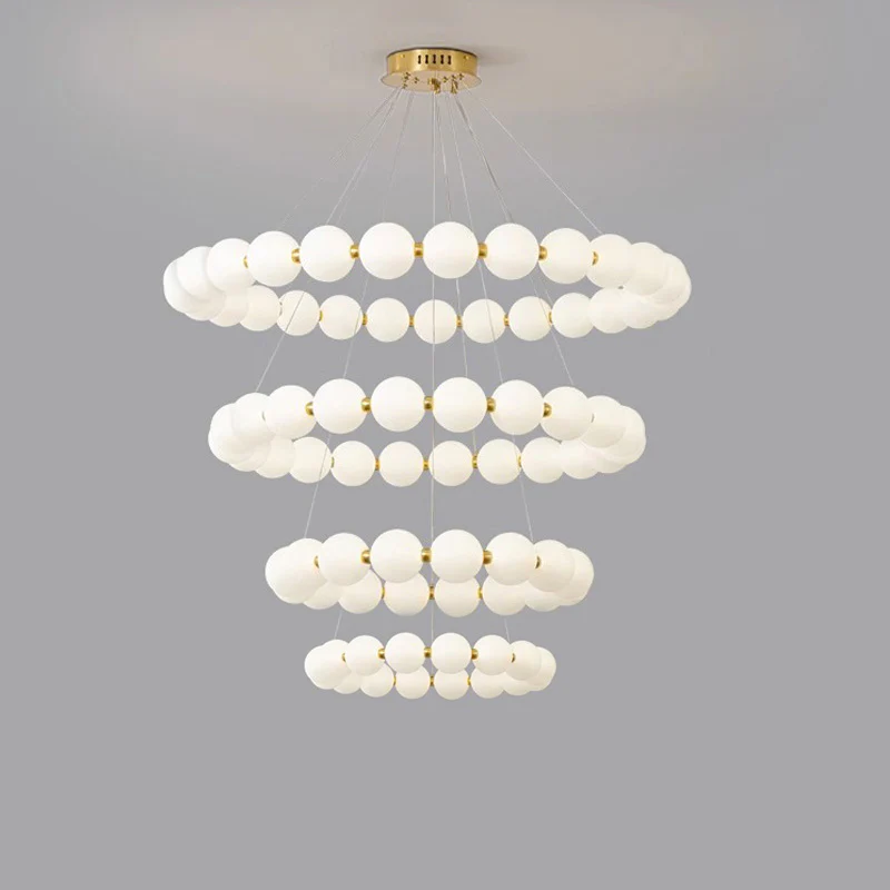 WOMO Pearl Necklace Round Chandelier-WM2344 - Image 26