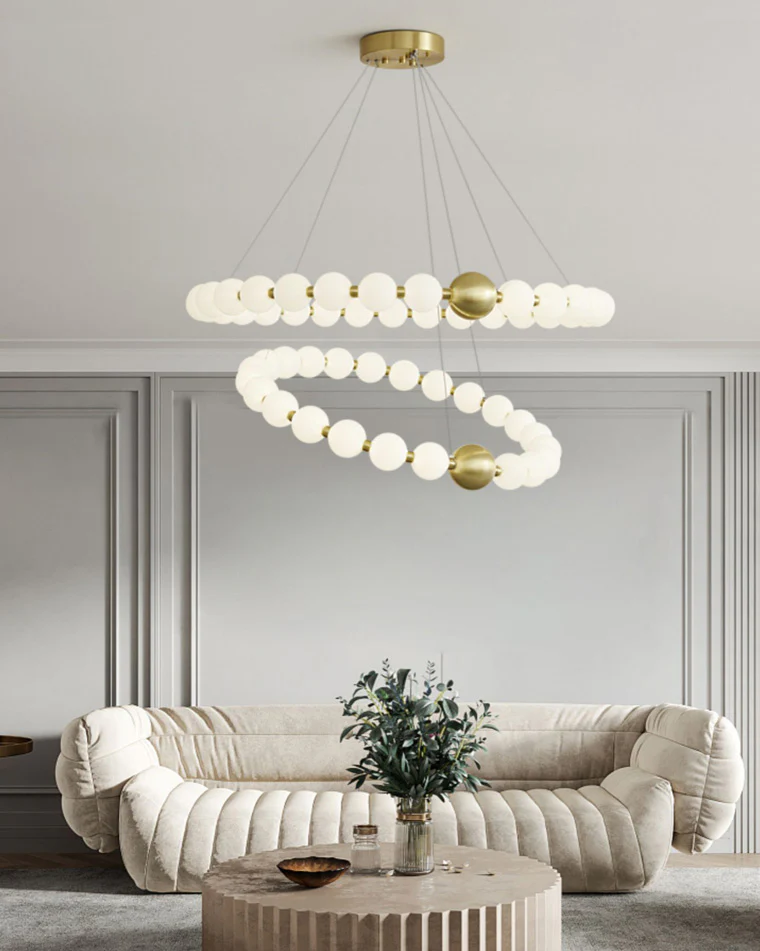 WOMO Pear Necklace Circular Chandelier-WM2449 - Image 3