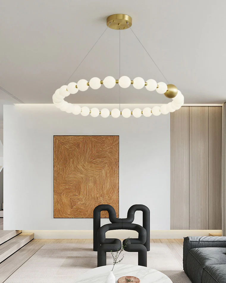 WOMO Pear Necklace Circular Chandelier-WM2449 - Image 4