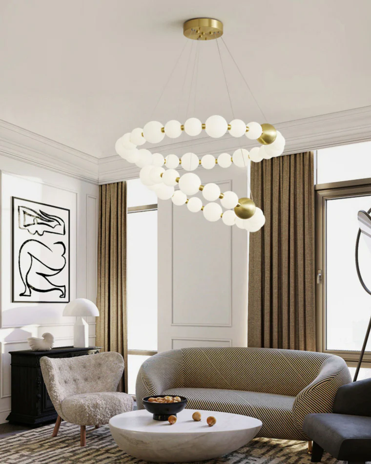 WOMO Pear Necklace Circular Chandelier-WM2449 - Image 7