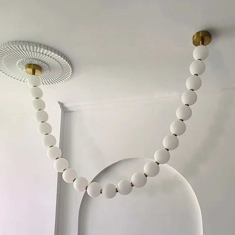 WOMO Pearl Necklace Chandelier-WM2806 - Image 18