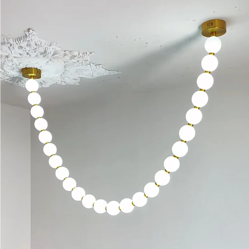 WOMO Pearl Necklace Chandelier-WM2806 - Image 20