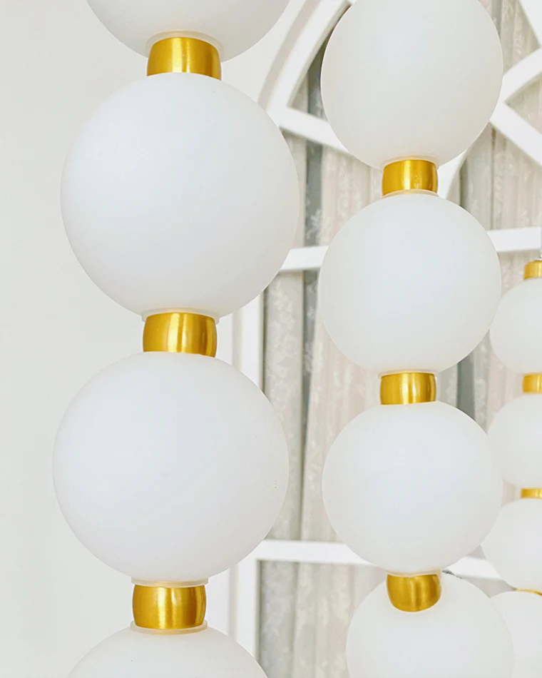 WOMO Pearl Necklace Chandelier-WM2806 - Image 6