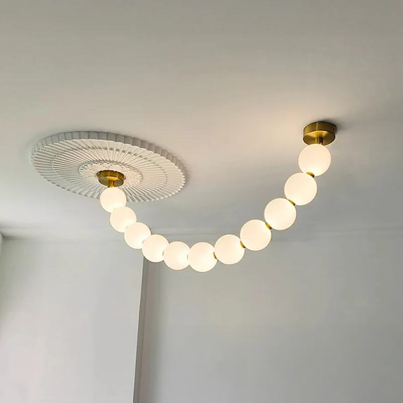 WOMO Pearl Necklace Chandelier-WM2806 - Image 8