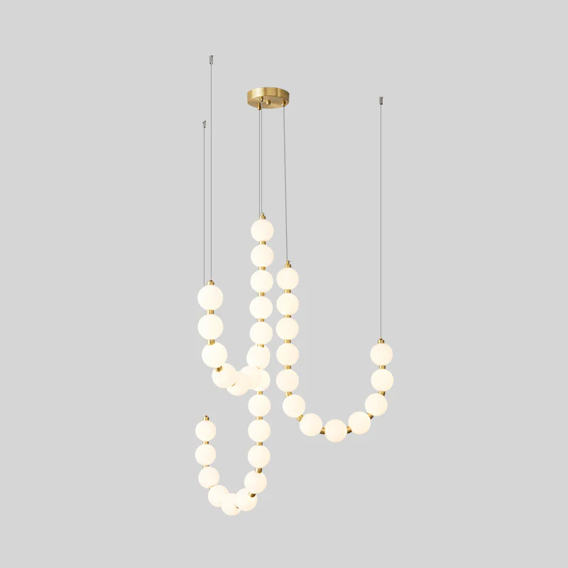 WOMO String Pearl Chandelier-WM2102 - Image 49