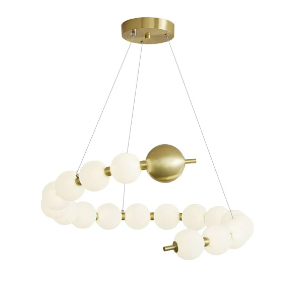 WOMO Spiral Pearl Chandelier-WM2812 - Image 14