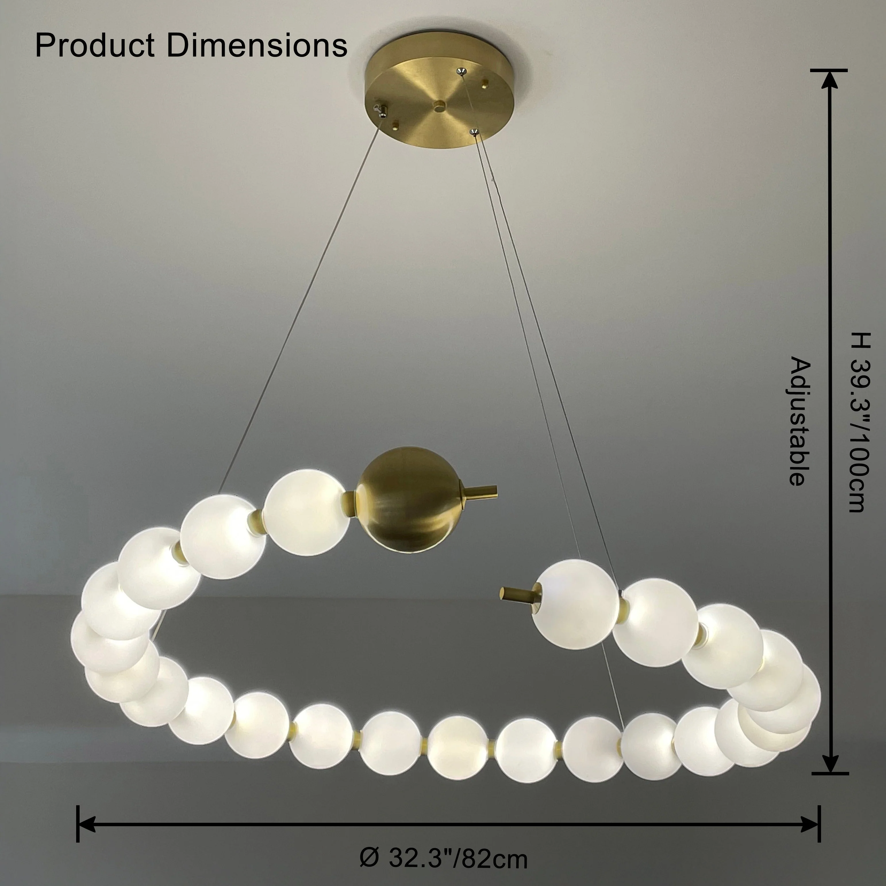 WOMO Spiral Pearl Chandelier-WM2812 - Image 17