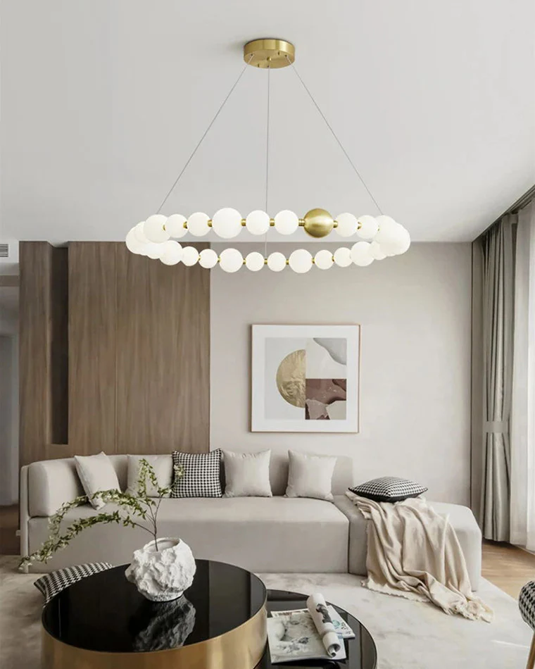 WOMO Spiral Pearl Chandelier-WM2812 - Image 3
