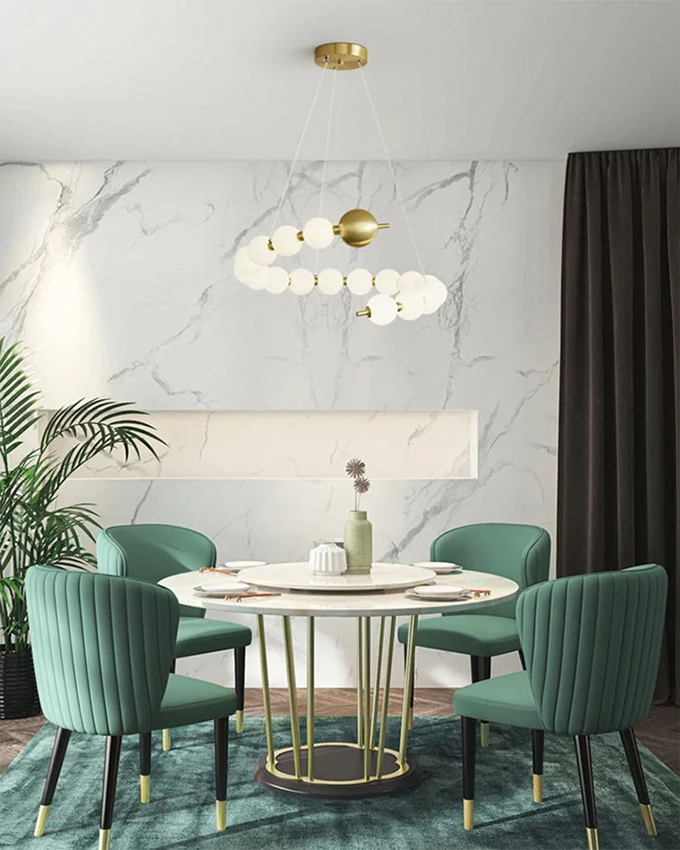 WOMO Spiral Pearl Chandelier-WM2812 - Image 6