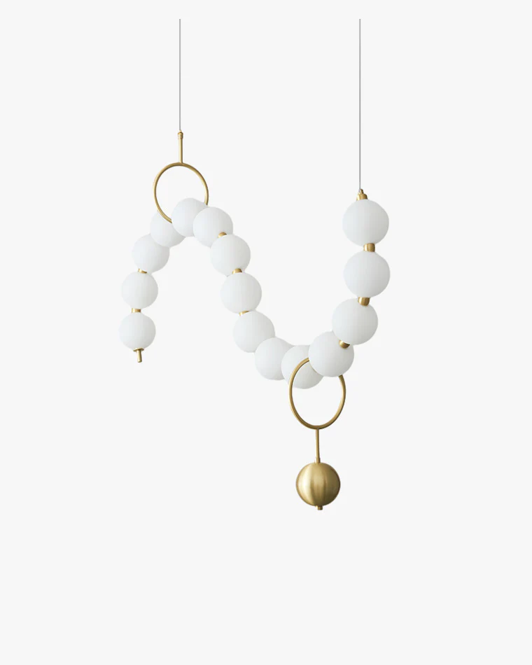 WOMO Pearl Brass Globe Dining Room Chandelier-WM2102c - Image 8