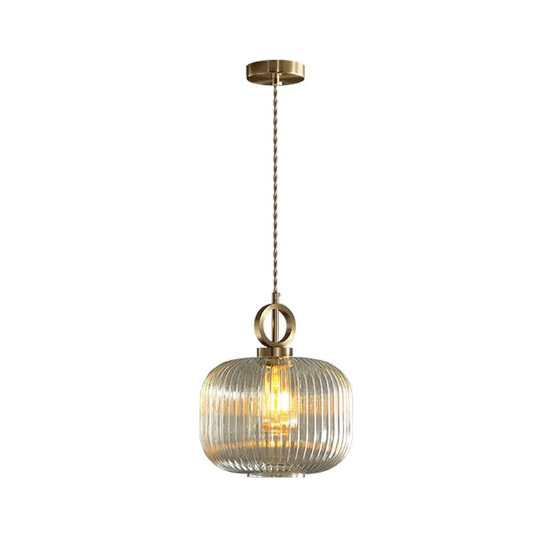 WOMO Reeded Glass Pendant Light-WM2264 - Image 12
