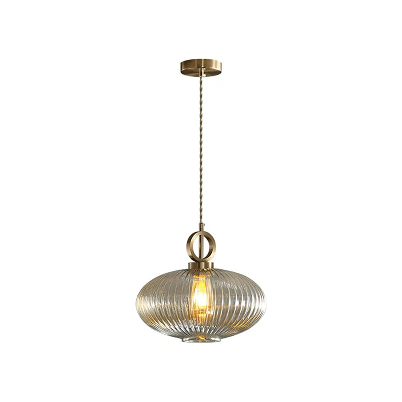 WOMO Reeded Glass Pendant Light-WM2264 - Image 18