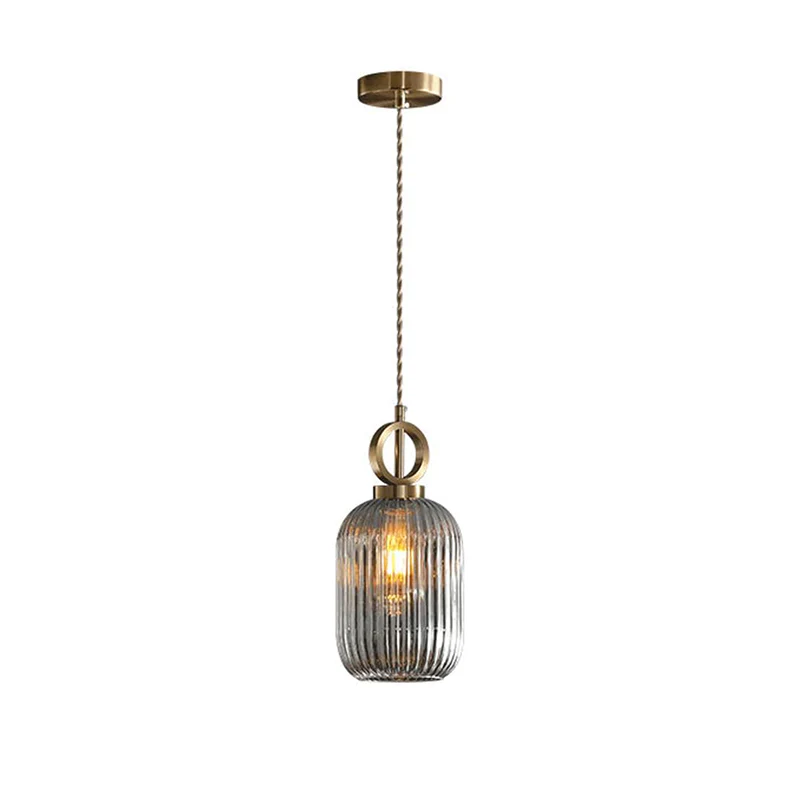 WOMO Reeded Glass Pendant Light-WM2264 - Image 26