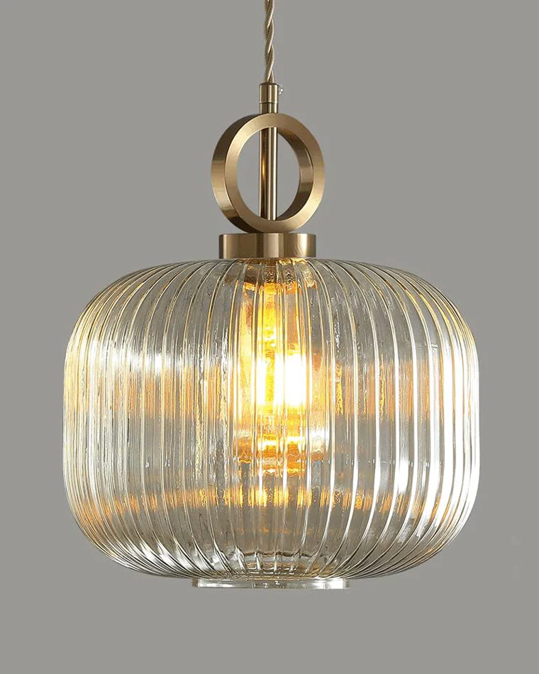WOMO Reeded Glass Pendant Light-WM2264 - Image 7