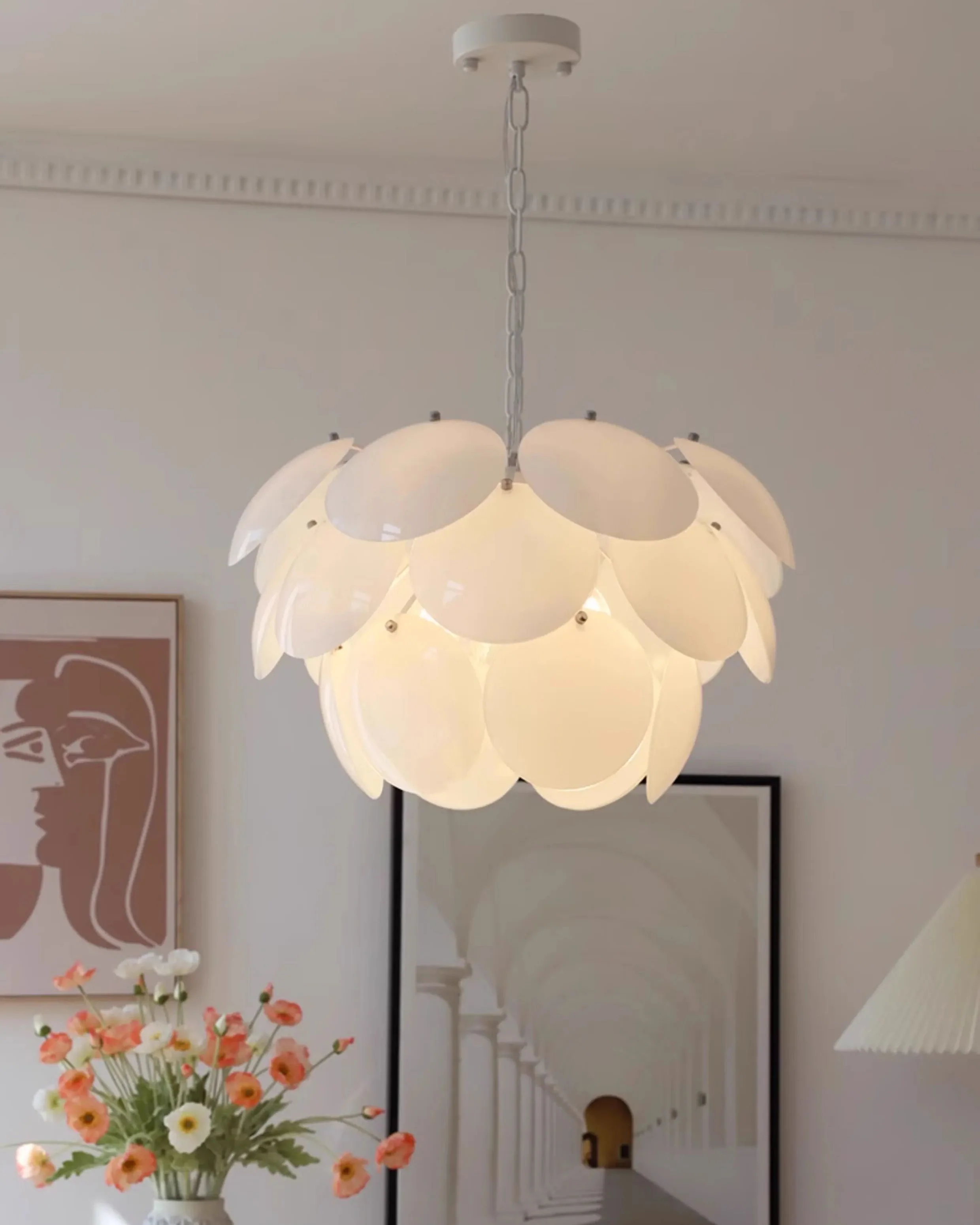 WOMO Petal Glass Chandelier-WM3084 - Image 2