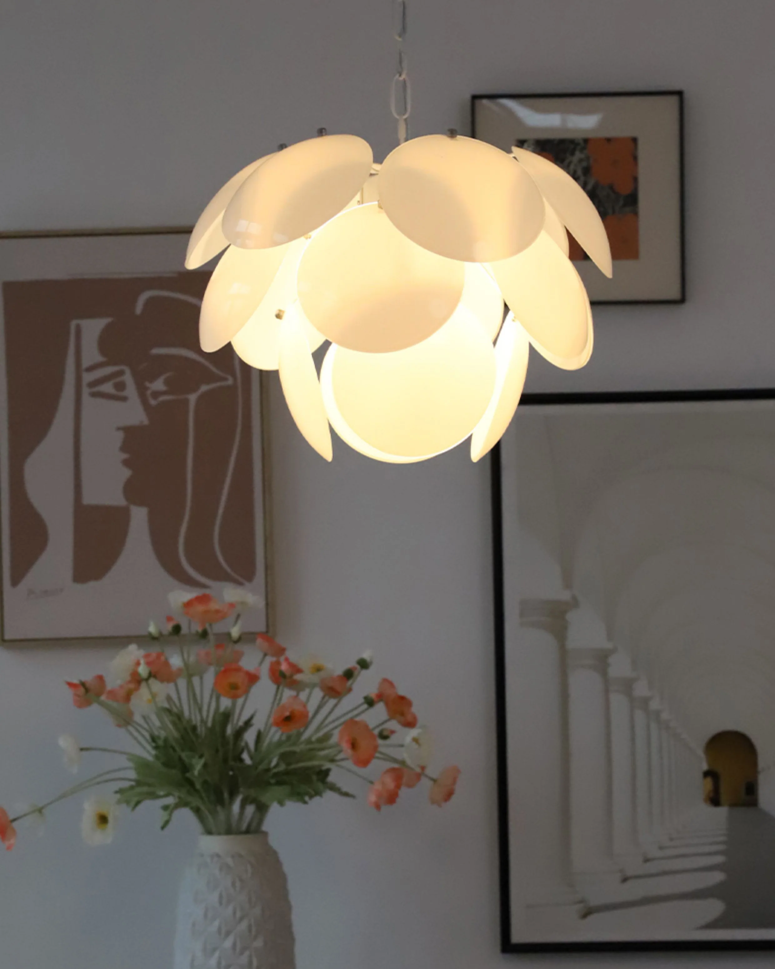 WOMO Petal Glass Chandelier-WM3084 - Image 4