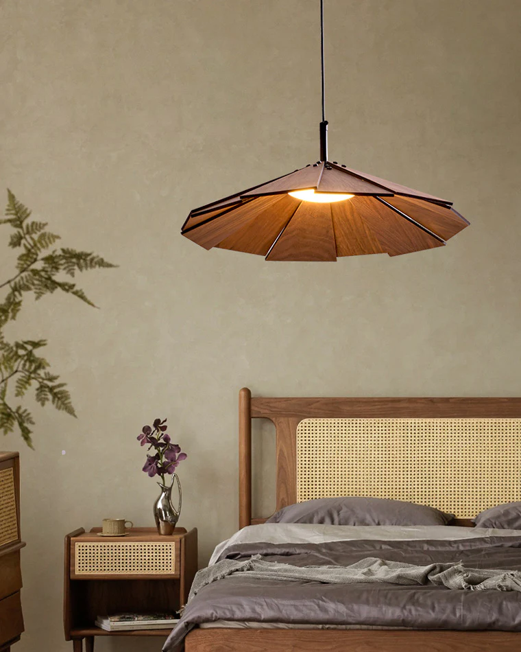 WOMO Petal Wood Pendant Light-WM2525 - Image 5